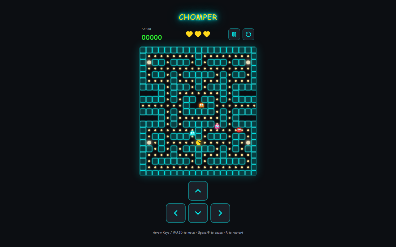 Live preview screenshot of Pac Man Clone